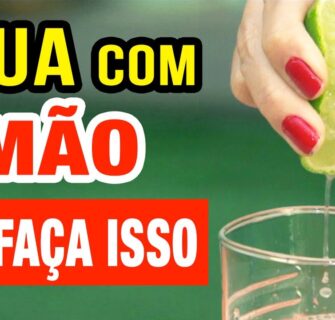 Não faça isso ao Tomar ÁGUA COM LIMÃO!