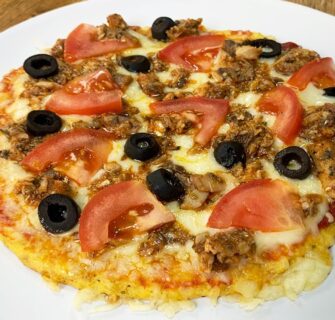Pizza de Frigideira SEM FARINHA, Fácil, Rápida e DELICIOSA - Amo essa combinação!