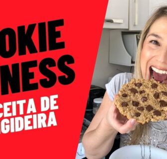 RECEITA DO MELHOR COOKIE FITNESS DO MUNDO / COOKÃO FITNESS FEITO NA FRIGIDEIRA RÁPIDO E FÁCIL