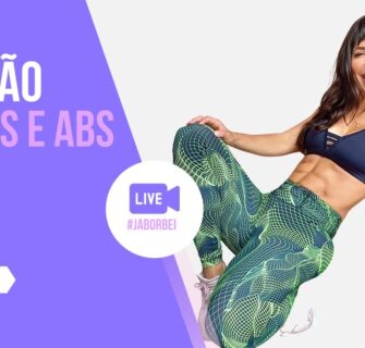 🔴 Treino AO VIVO pernas e barriga- Carol Borba