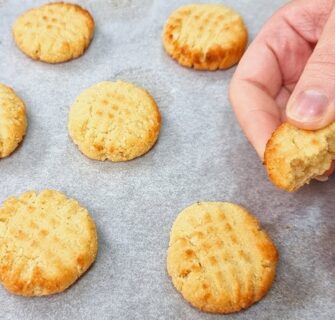 ZERO TRIGO E AÇÚCAR! Só 4 Ingredientes e Baixo em Carboidratos - Biscoito Low Carb e Sem Leite