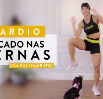 Cardio definidor de PERNAS em 10 minutos e sem equipamento - Carol Borba