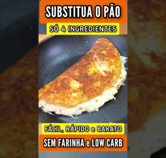 SUBSTITUA O PÃO! Sem Farinha, Low Carb e Só 4 Ingredientes - Fácil, Rápido e Delicioso