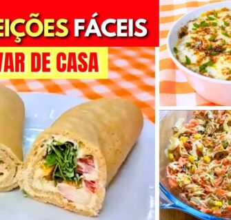 3 ALMOÇOS FÁCEIS para LEVAR DE CASA - Poucas Calorias e Carboidratos