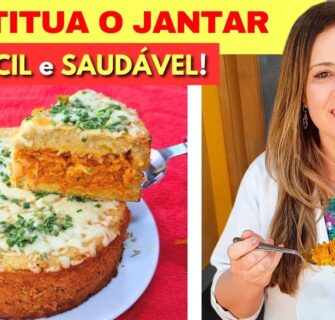 FÁCIL e SEM TRIGO! Jantar DELICIOSO e muito SAUDÁVEL! Leve, + Fibras e Poucos Ingredientes