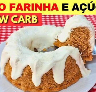 ZERO FARINHA E AÇÚCAR! Bolo LOW CARB Vegano, Fácil, Rápido e Barato! Fofinho e Delicioso (Sem Leite)