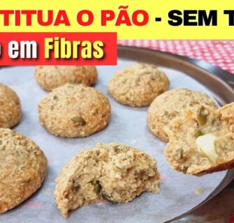 SUBSTITUA O PÃO! Delicioso, RICO EM FIBRAS E PROTEÍNAS, SEM TRIGO, Fácil, Rápido e Barato