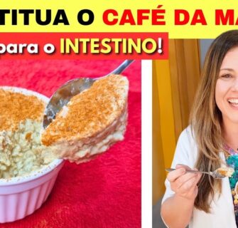 CAFÉ DA MANHÃ DELICIOSO Amigo do INTESTINO! Rico em FIBRAS E PROTEÍNAS, Fácil, Rápido e Barato