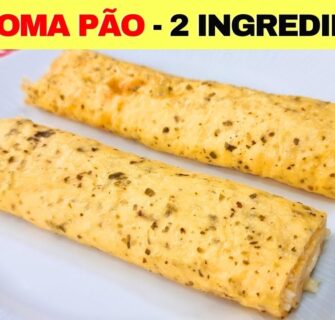 ZERO CARBOIDRATOS! Substitua o Pão com 2 INGREDIENTES, SEM FARINHA, + PROTEÍNAS, Fácil e Rápido