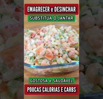 EMAGRECER e DESINCHAR! Substitua o Jantar com Poucas Calorias e Carboidratos - Delícia Fácil