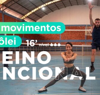 Mega treino funcional pra queimar muitas calorias - com movimentos do vôlei - Carol Borba