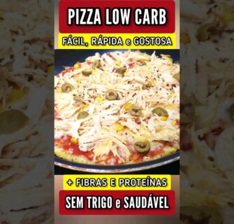 Pizza de Frigideira Low Carb Fácil e Saudável, Rica em Fibras e Proteínas - Massa Incrível!