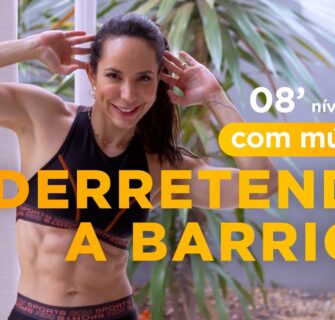 Queimando gordurinhas do corpo todo com foco na barriga-  com música em casa - Carol Borba ✅