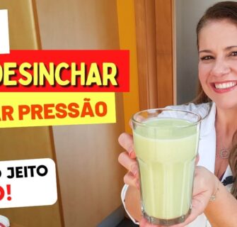 Suco para DESINCHAR e BAIXAR A PRESSÃO ALTA - LOW CARB, Muitas Fibras, Fácil, Rápido e Gostoso