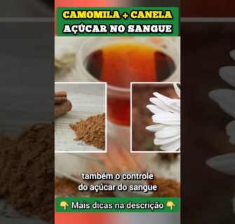 CAMOMILA + CANELA para BAIXAR AÇÚCAR NO SANGUE