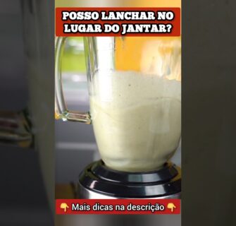 Posso LANCHAR no lugar do JANTAR?