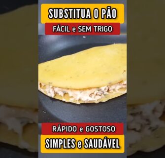 SUBSTITUA O PÃO, Sem Trigo, Fácil, Rápido e Delicioso (Na Frigideira e Poucos Ingredientes)