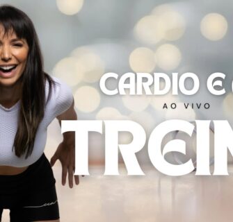 🔴Treino Cardio e seca barriga em casa - ao vivo- Carol Borba