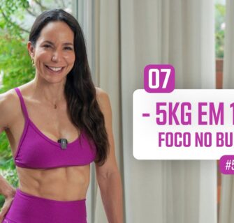 Projeto para perder -5kg em um mês - treino com foco no bumbum - Carol Borba