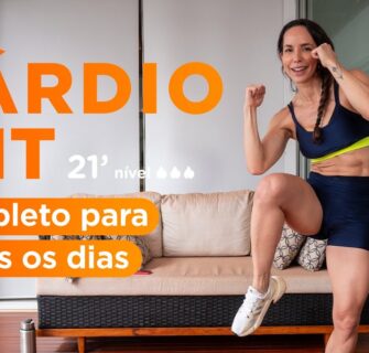 Treino CARDIO HIIT - 21 minutos - todo em pé - Carol Borba