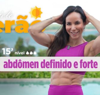 Como definir o abdômen- treino para ficar com quadradinhos na barriga - Carol Borba