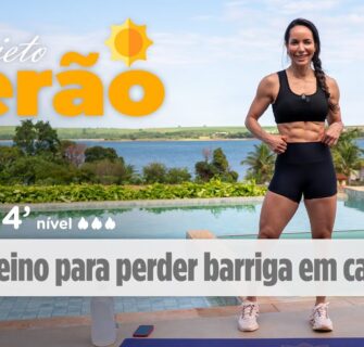 Melhor treino para PERDER BARRIGA em casa - Projeto Verão ☀️ - Carol Borba