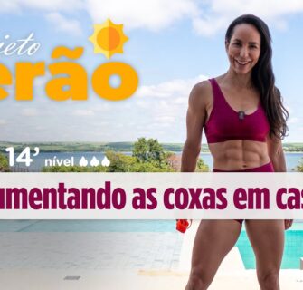 Treino para aumentar coxas usando elástico  - Projeto Verão ☀️ Carol Borba