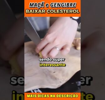 Maçã e Gengibre para Baixar Colesterol