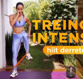 10 minutos TREINO para EMAGRECER 🔥 usando mini bands (opcional) -Pra derreter e queimar- Carol Borba
