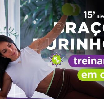 Braços firmes e durinhos treinando em casa - Carol Borba