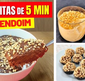 3 Receitas de 5 MIN com AMENDOIM -  SEM AÇÚCAR e TRIGO, Rápido, Fácil, Barato e Saudável