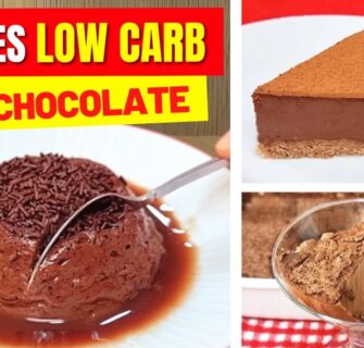 3 Doces LOW CARB com CHOCOLATE em Poucos Minutos! FÁCEIS, RÁPIDOS, Sem Açúcar e Saudáveis 🍫