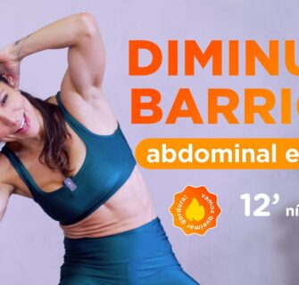 Treino de 12 min pra diminuir a barriga em pé- sem deitar sem impacto - em casa Carol Borba