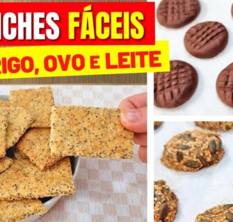 3 Receitas de BISCOITOS e BOLACHAS - SEM TRIGO, SEM OVO, SEM LEITE - FÁCEIS, RÁPIDOS E BARATOS!